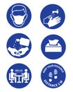 Simple Set of Coronavirus Safety Related Vector Line Icons.